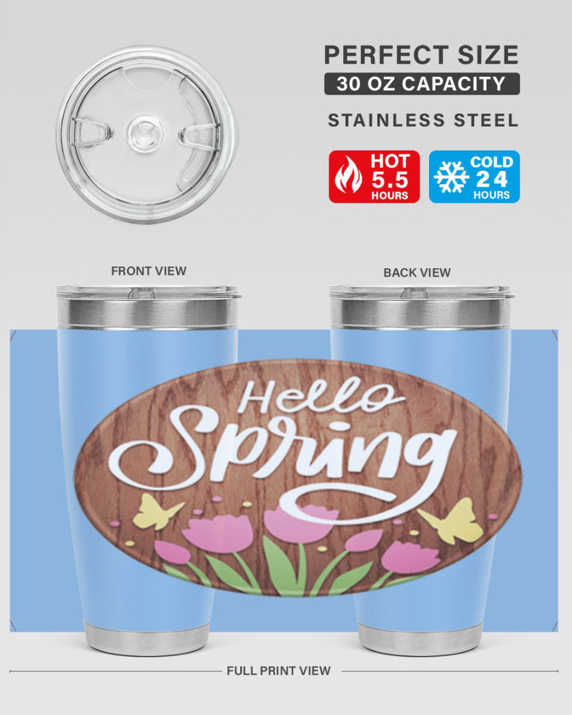 Hello spring Mockup202#- spring- Tumbler