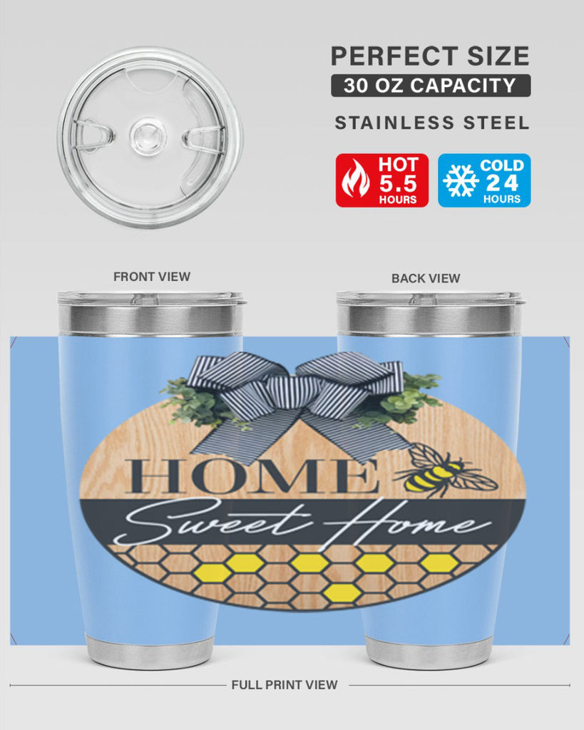 Home Sweet home bee and hive Mockup241#- spring- Tumbler