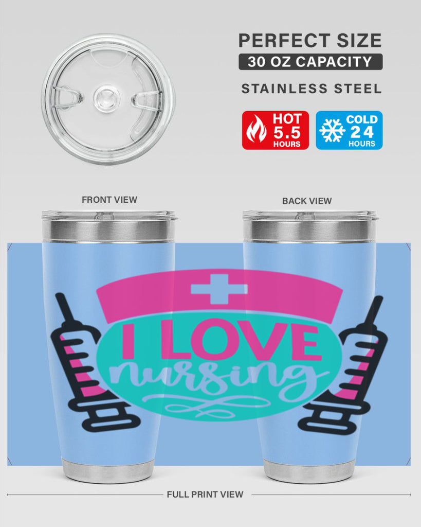 I Love Nursing Style Style 172#- nurse- tumbler