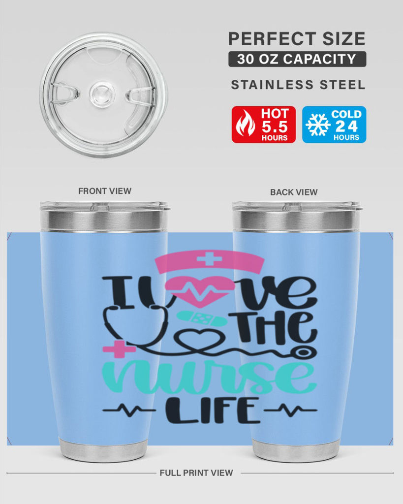 I Love The Nurse Life Style Style 169#- nurse- tumbler