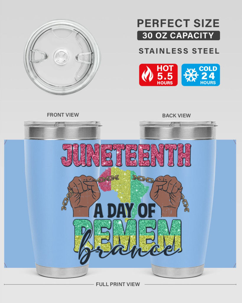 Juneteenth A Day Of Remembrance Png 9#- Juneteenth- tumbler