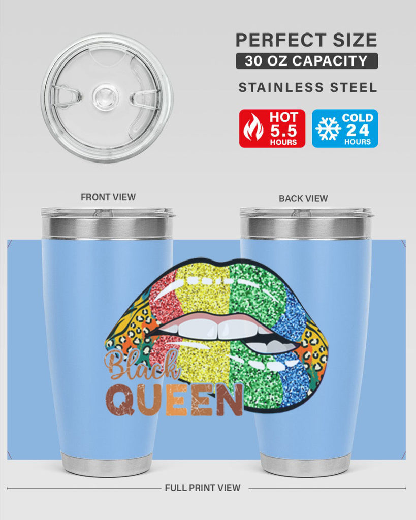 Juneteenth Black Queen Sexy Lip Png 35#- Juneteenth- tumbler