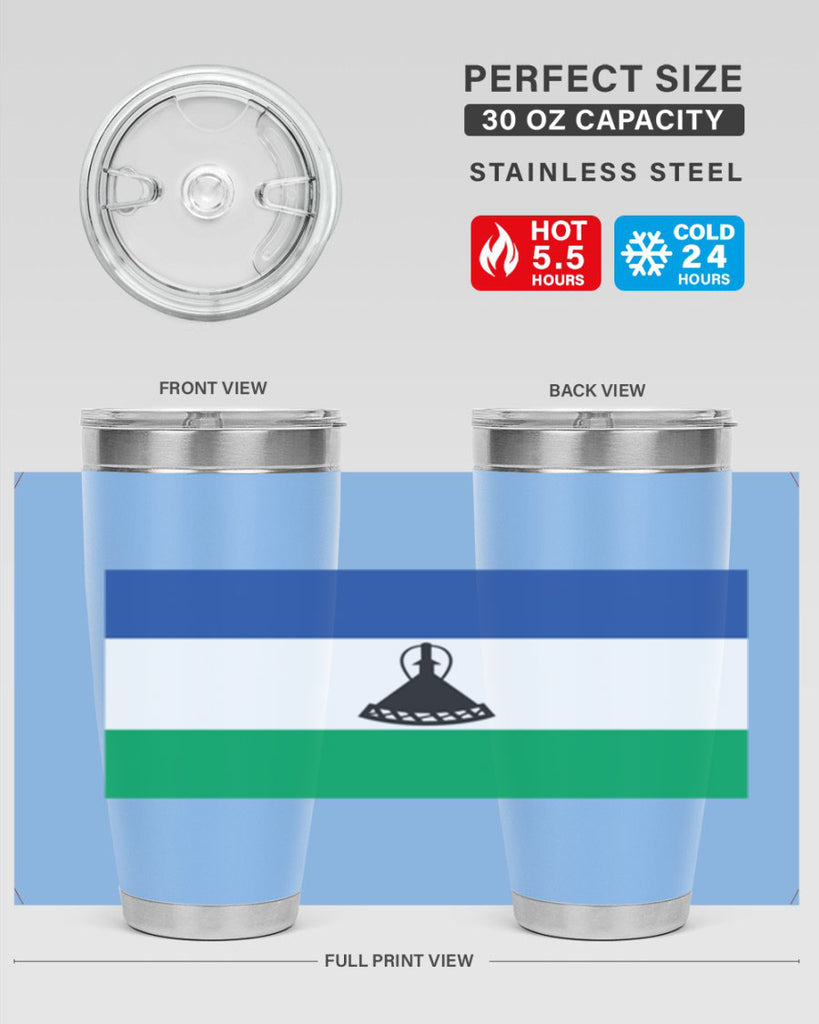 Lesotho 102#- world flags- Tumbler