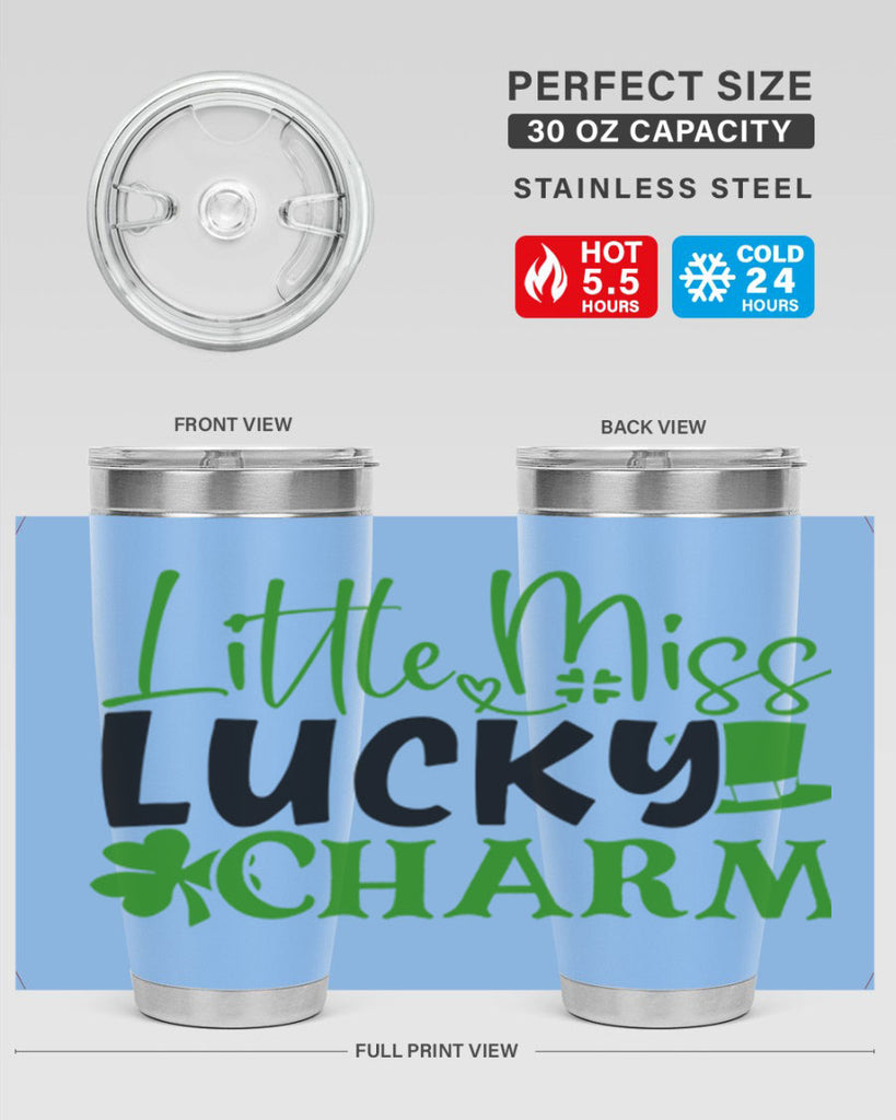 Little Miss Lucky Charm Style 154#- St Patricks Day- Tumbler