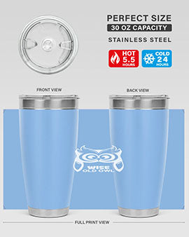 Owl Lover Wise Old Owl A TurtleRabbit 13#- owl- Tumblers