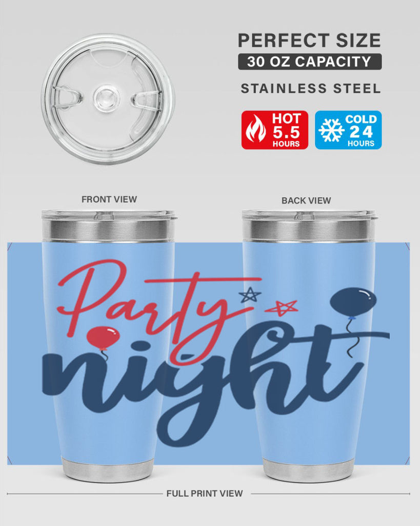 Party Night Style 84#- Fourt Of July- Tumbler