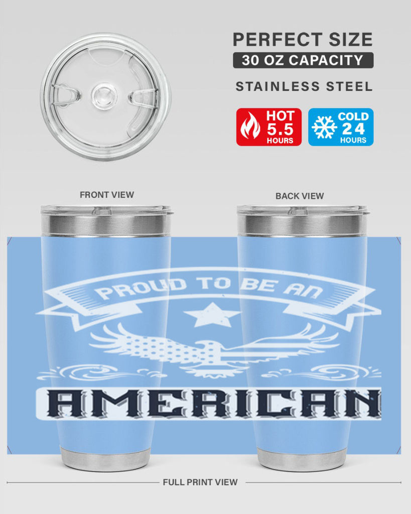 Proud to be an American Style 189#- Fourt Of July- Tumbler