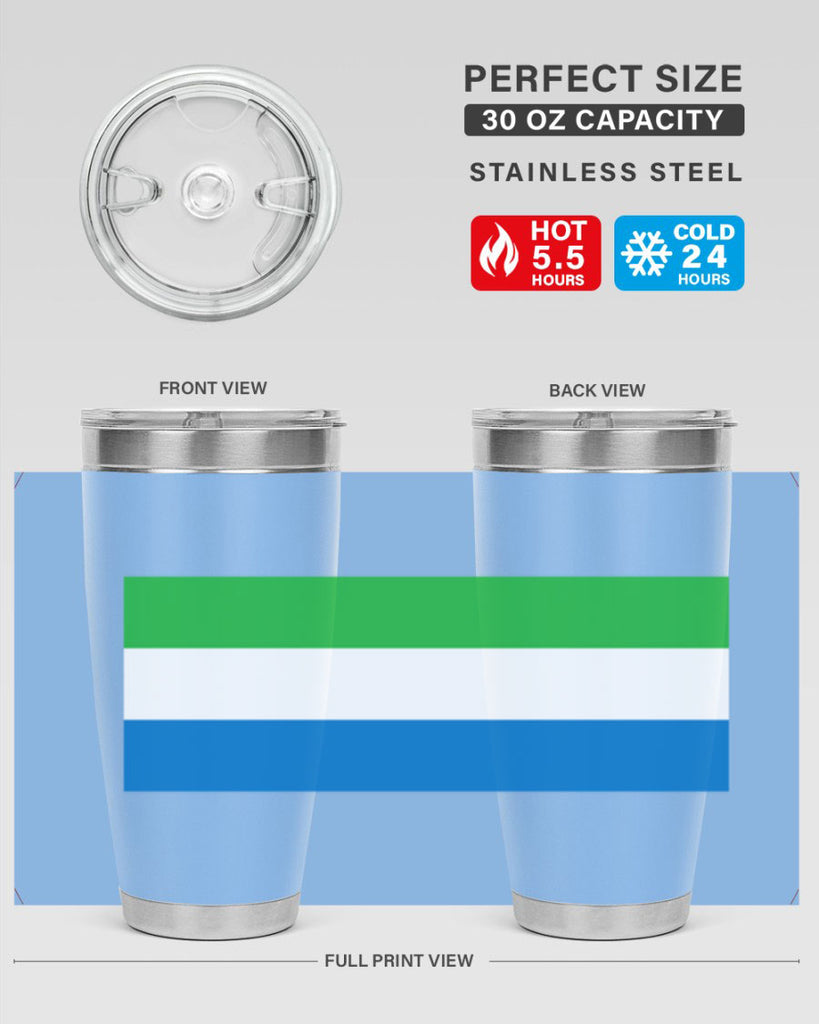 Sierra Leone 42#- world flags- Tumbler