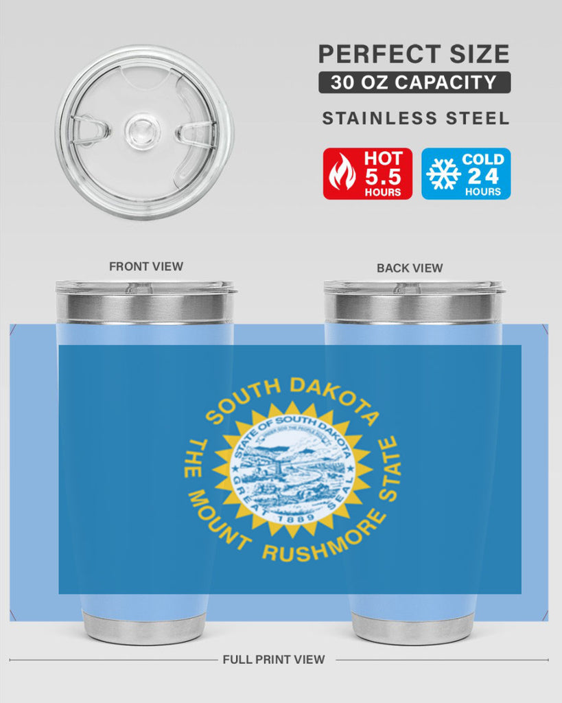 South Dakota 11#- Us Flags- Tumbler