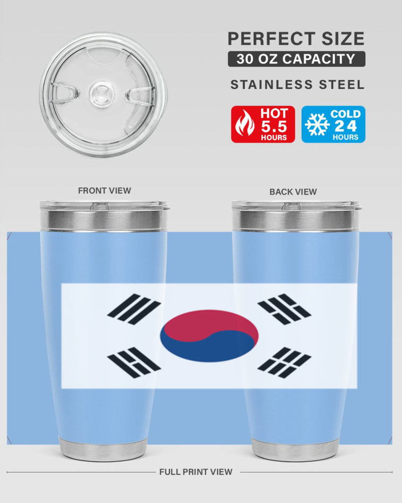 South Korea 35#- world flags- Tumbler
