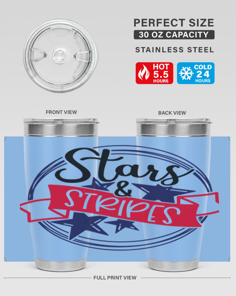 Stars StripeS Style 174#- Fourt Of July- Tumbler