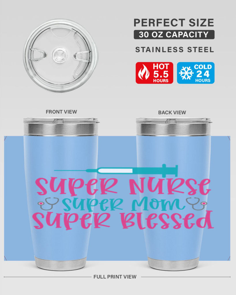 Super Nurse Super Mom Style 347#- nurse- tumbler