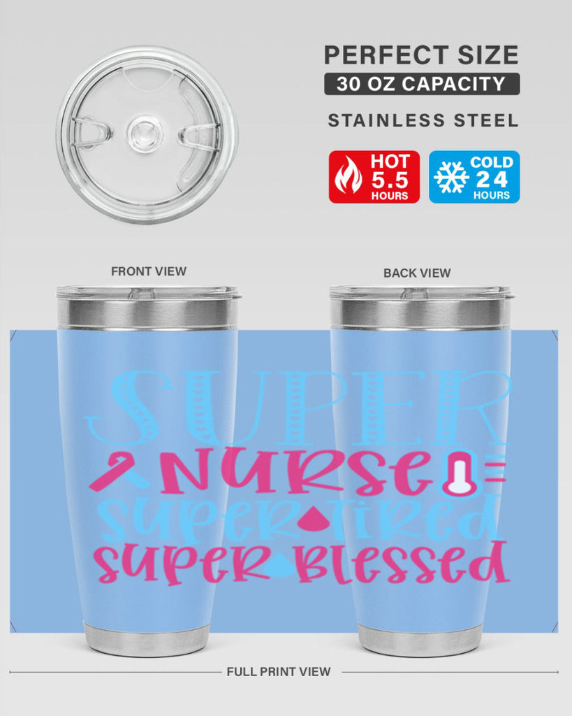 Super Nurse Super Tired Style 346#- nurse- tumbler