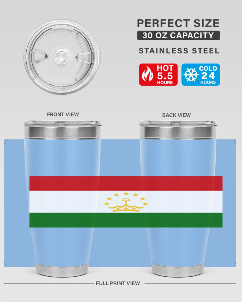 Tajikistan 25#- world flags- Tumbler