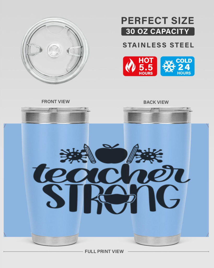 Teacher Strong Style 47#- teacher- tumbler