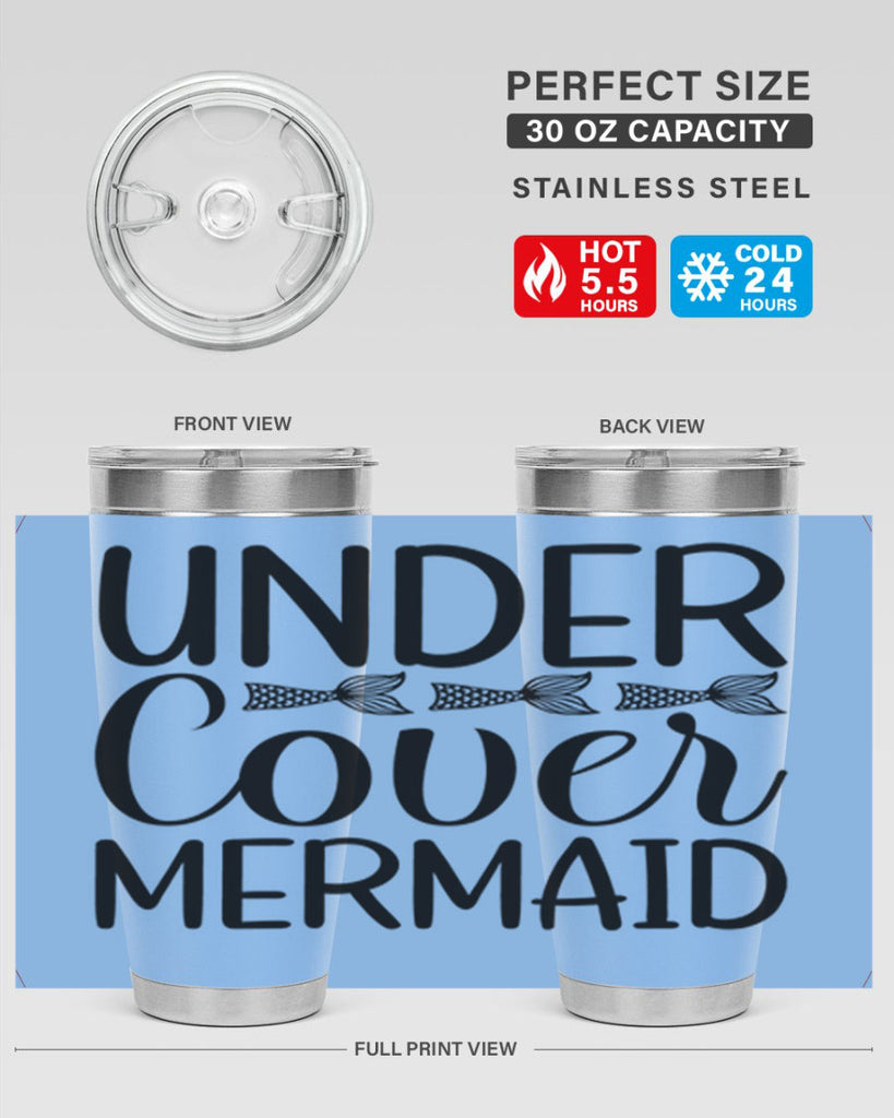 Under Cover Mermaid 647#- mermaid- Tumbler