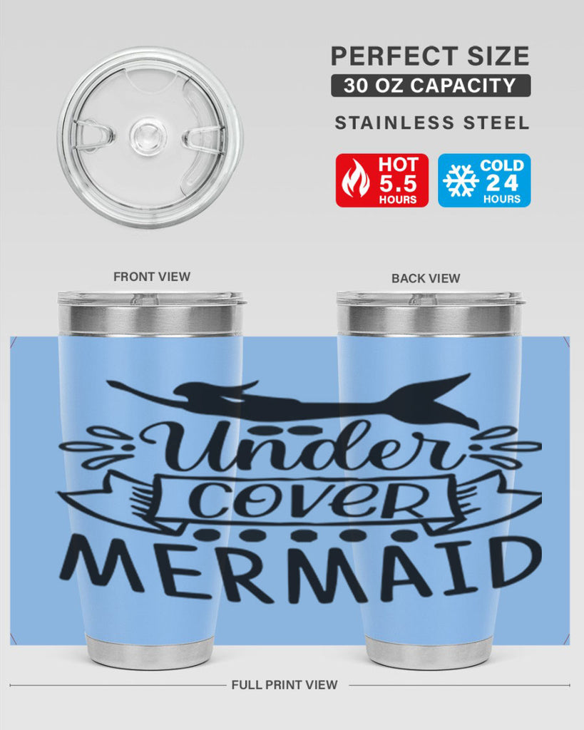 Under cover mermaid 645#- mermaid- Tumbler