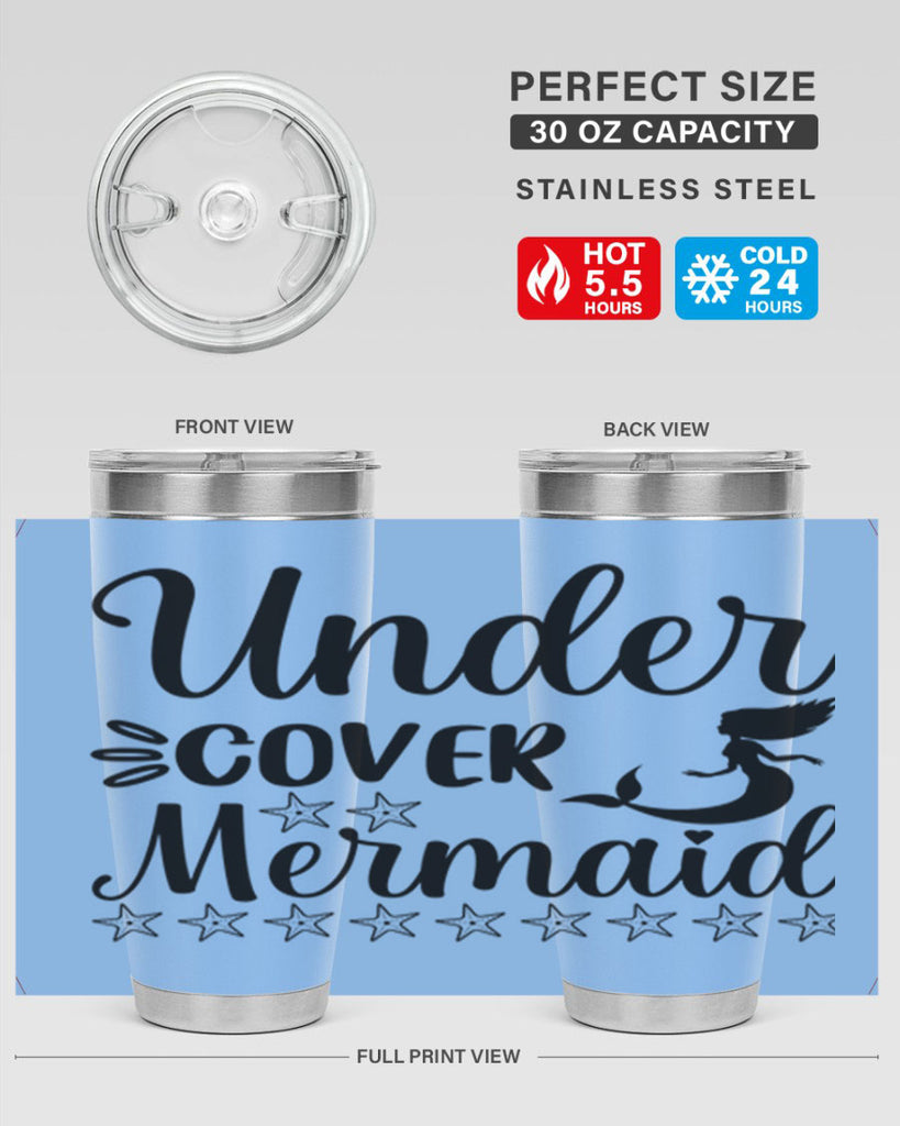 Under cover mermaid 650#- mermaid- Tumbler