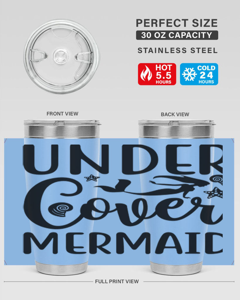 Under cover mermaid design 655#- mermaid- Tumbler