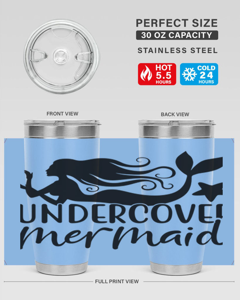 Undercover mermaid 657#- mermaid- Tumbler