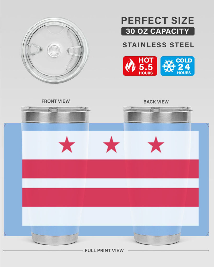 Washington DC 5#- Us Flags- Tumbler