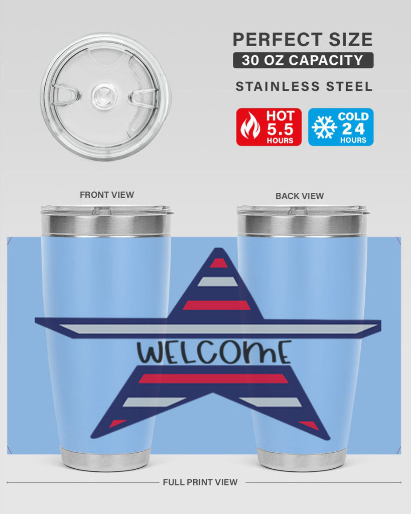 Welcome Style 186#- Fourt Of July- Tumbler
