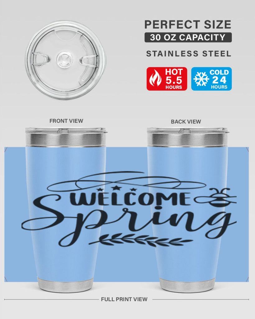 Welcome spring design  594#- spring- Tumbler