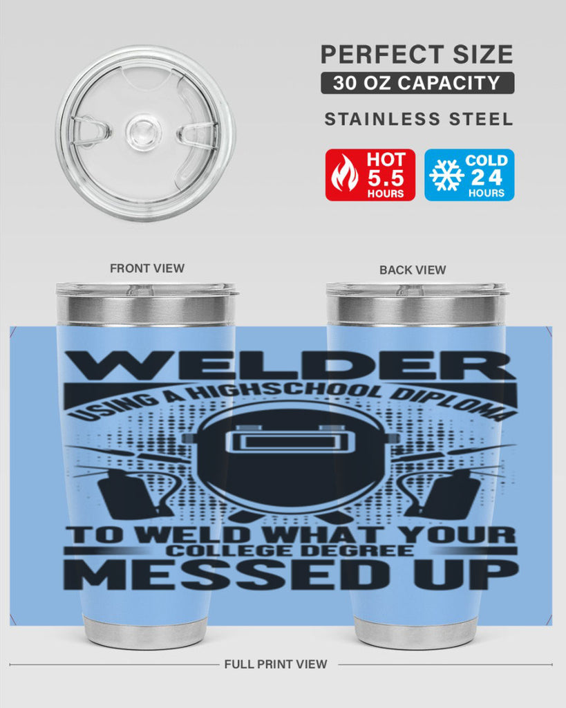 Welder using Style 3#- welder- tumbler