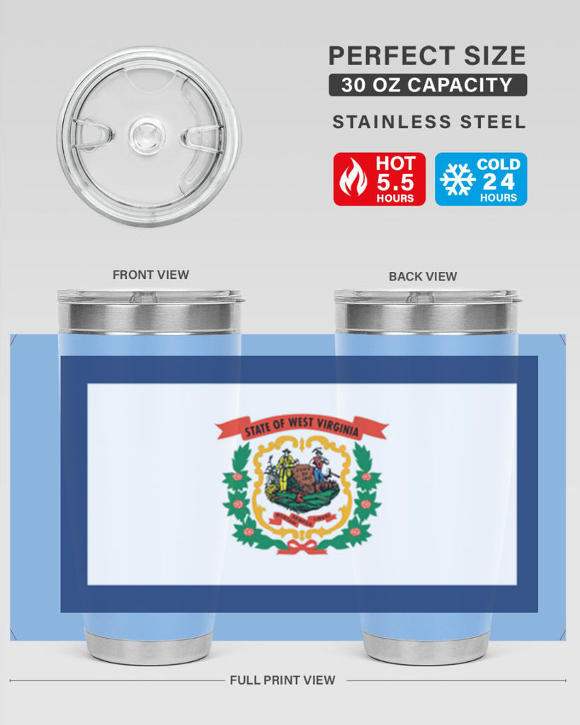 West Virginia 3#- stateflags- Tumbler