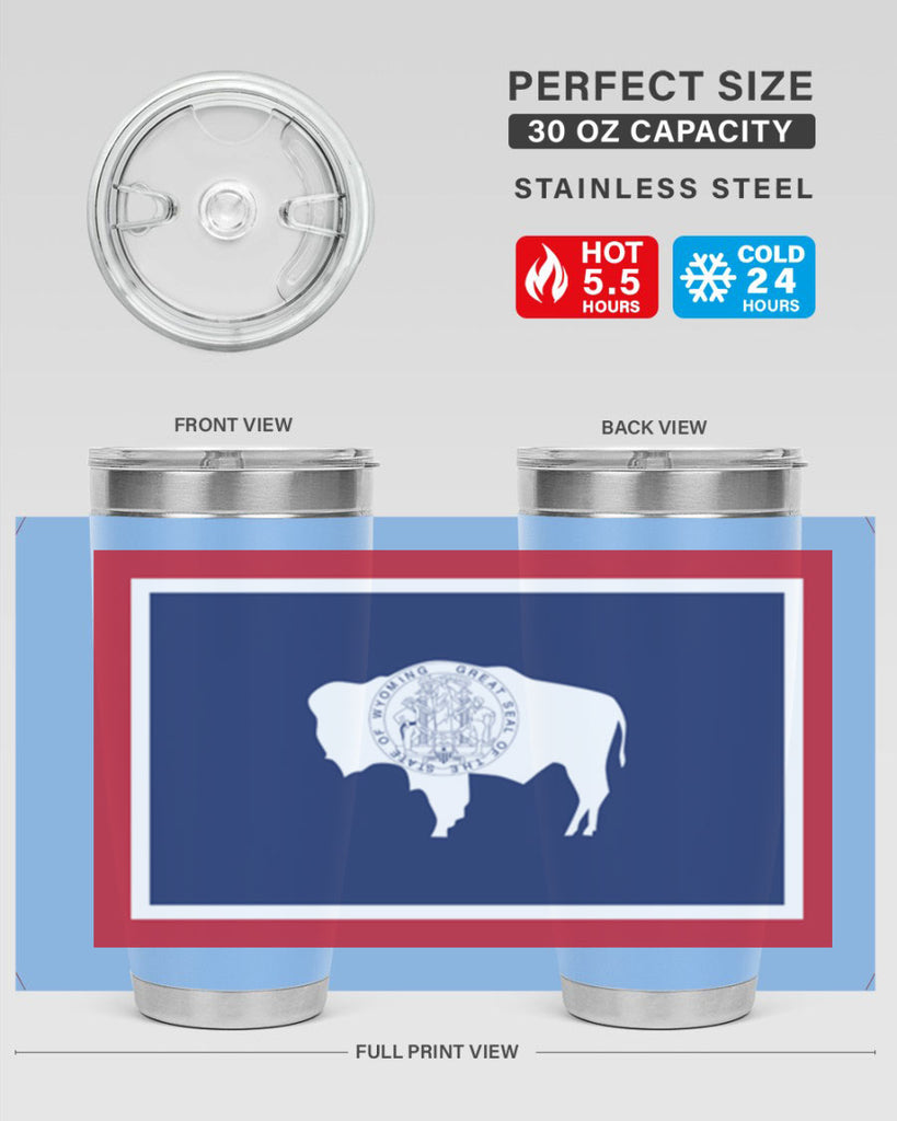 Wyoming 1#- stateflags- Tumbler