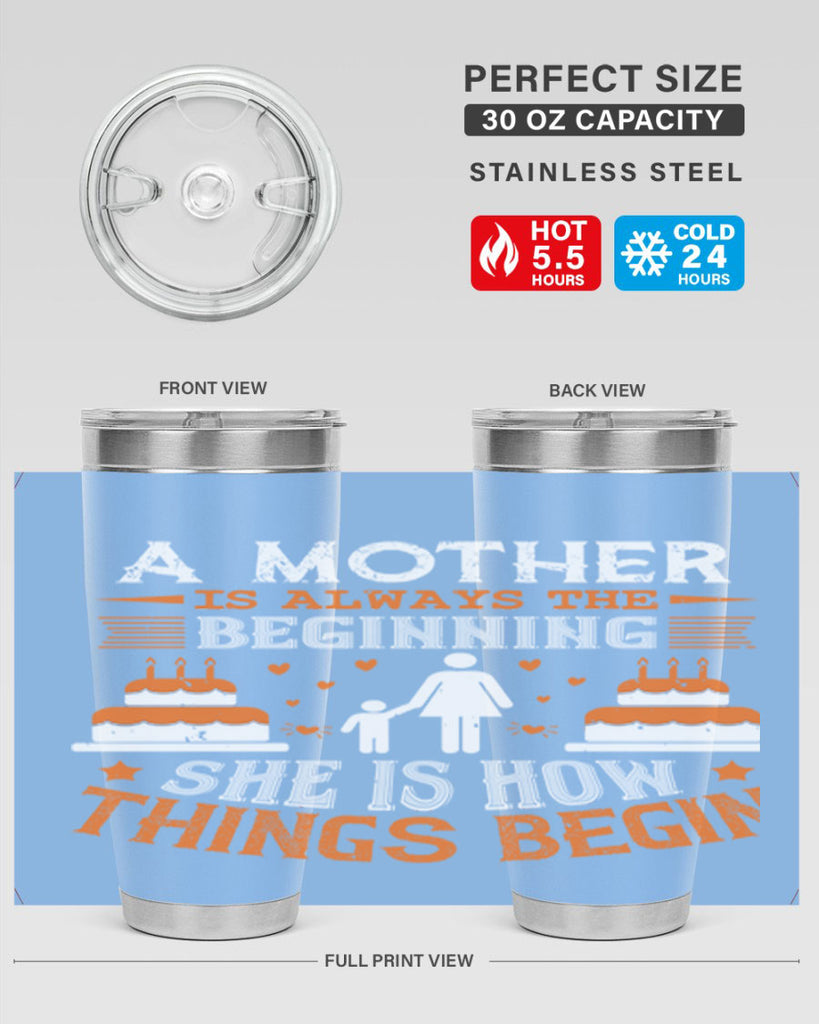 a mother is your first friend 12#- mothers day- Tumbler