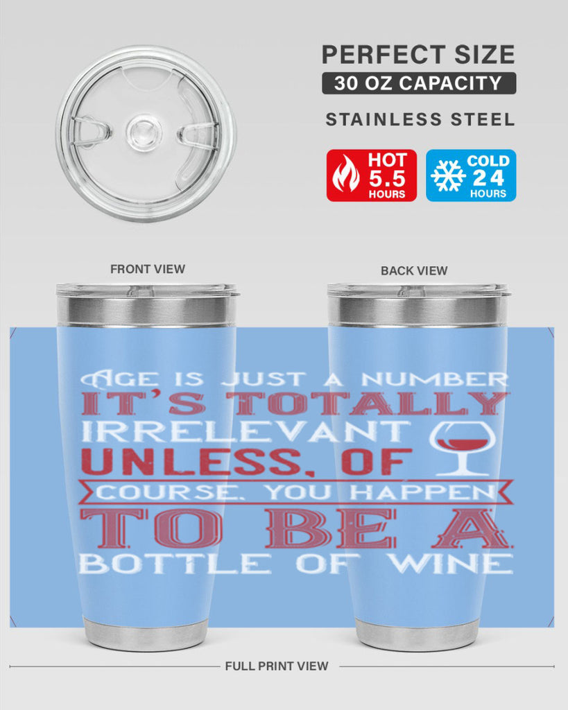 age is just a number its totaly 92#- wine- Tumbler