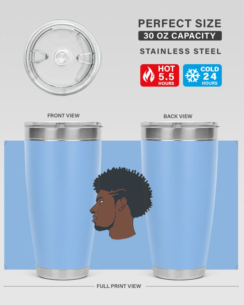 black man 39#- black men - boys- tumbler