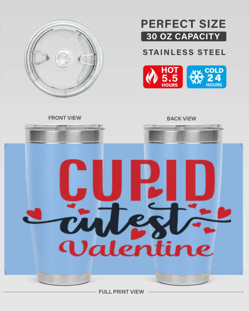 cupid cutest valentine 72#- valentines day- Tumbler