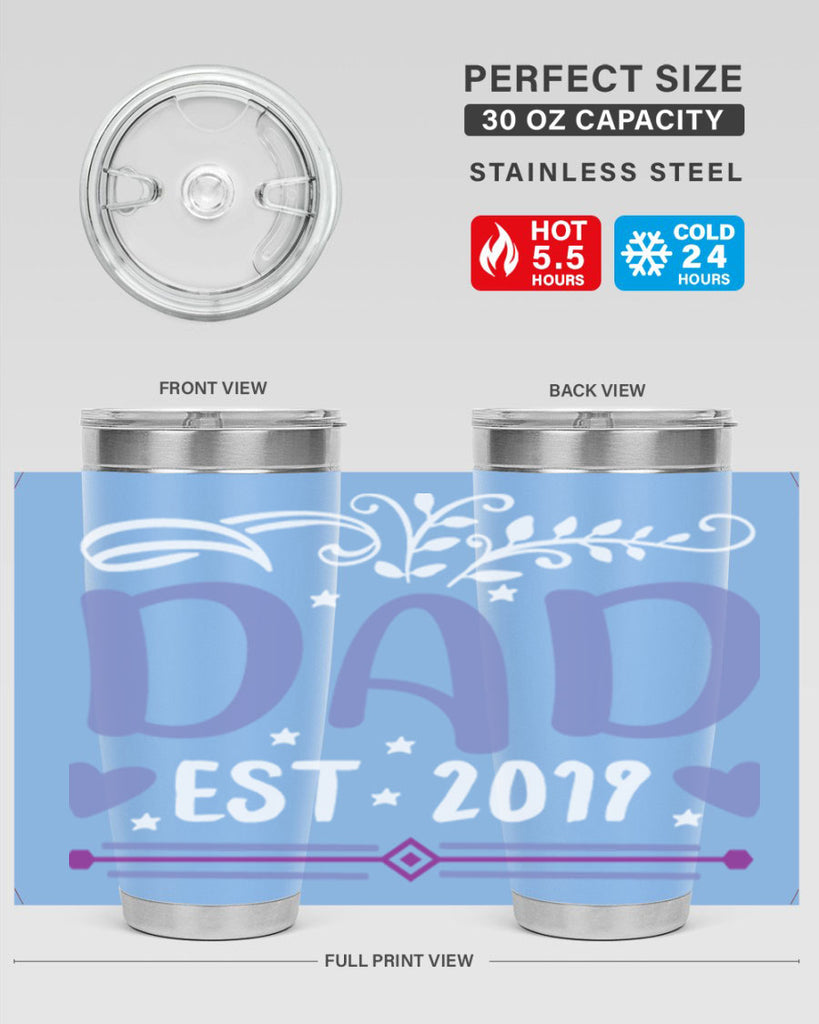 dad est 100#- fathers day- Tumbler