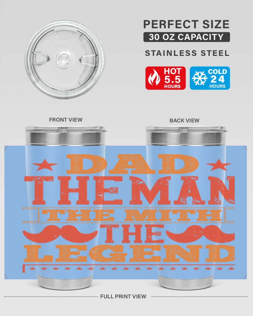 dad the man the mith the legend 262#- fathers day- Tumbler