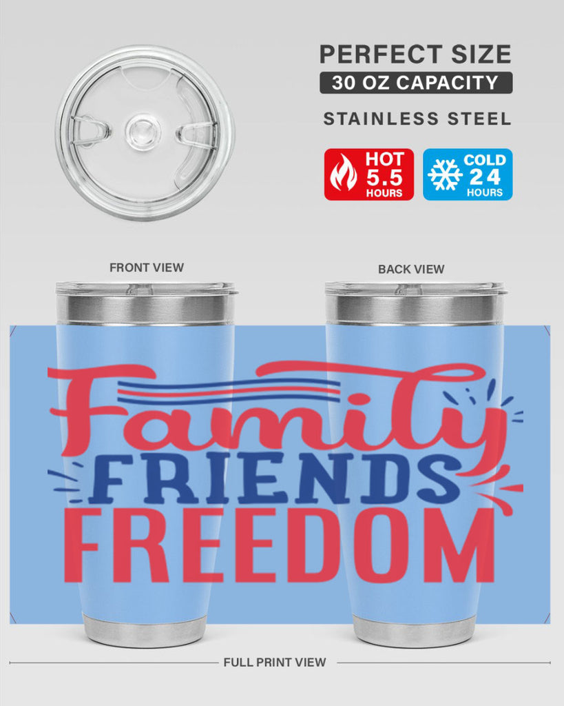 family friends freedom Style 48#- Fourt Of July- Tumbler