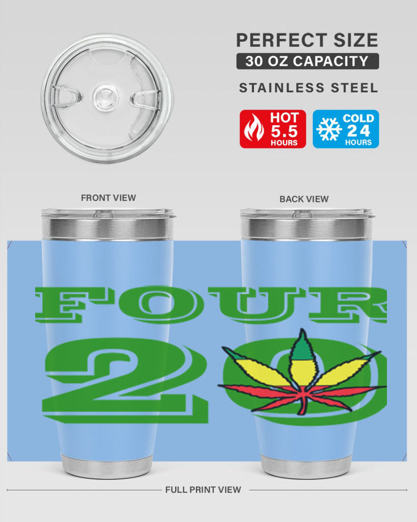 four twenty 87#- marijuana- Tumbler