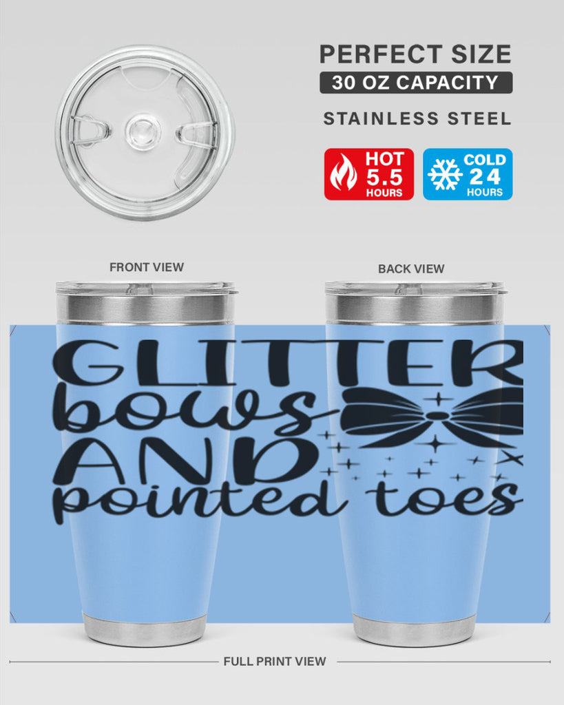 glitter bows and pointed toes44#- ballet- Tumbler