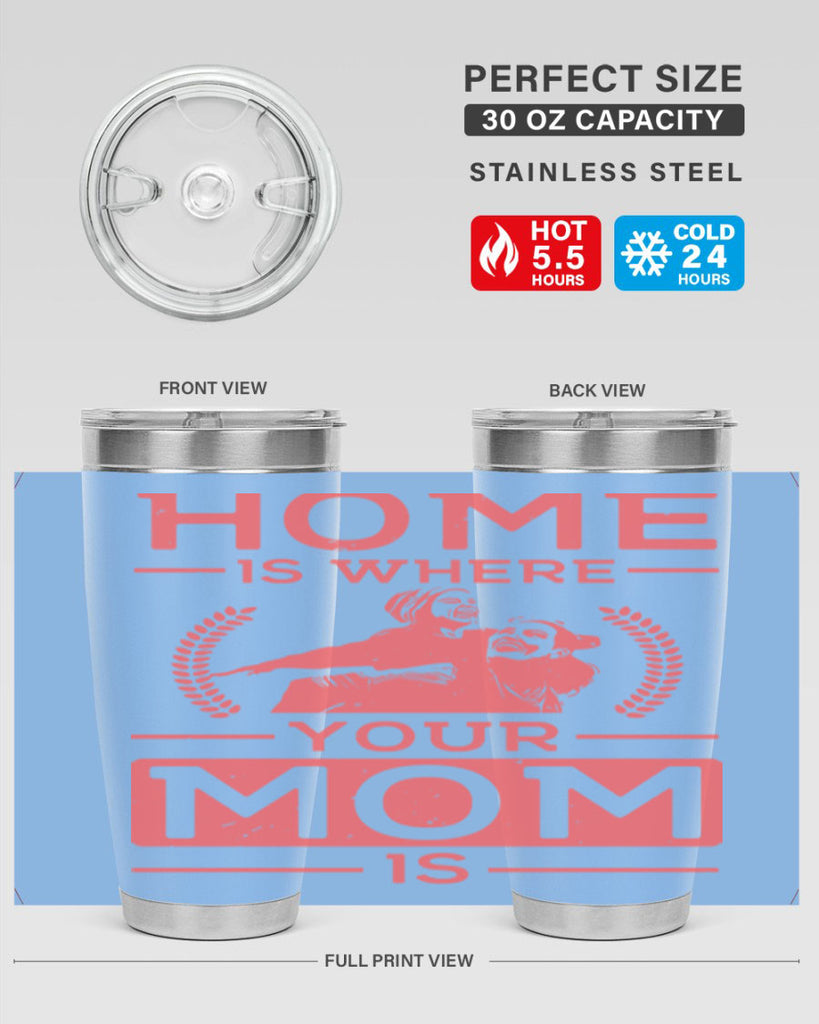 home is where your mom is 74#- mothers day- Tumbler