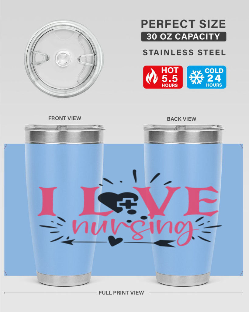 i love nursing Style 380#- nurse- tumbler