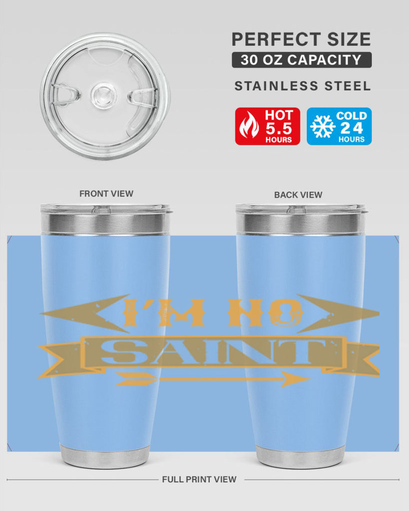 i’m no saint 59#- mardi gras- Tumbler