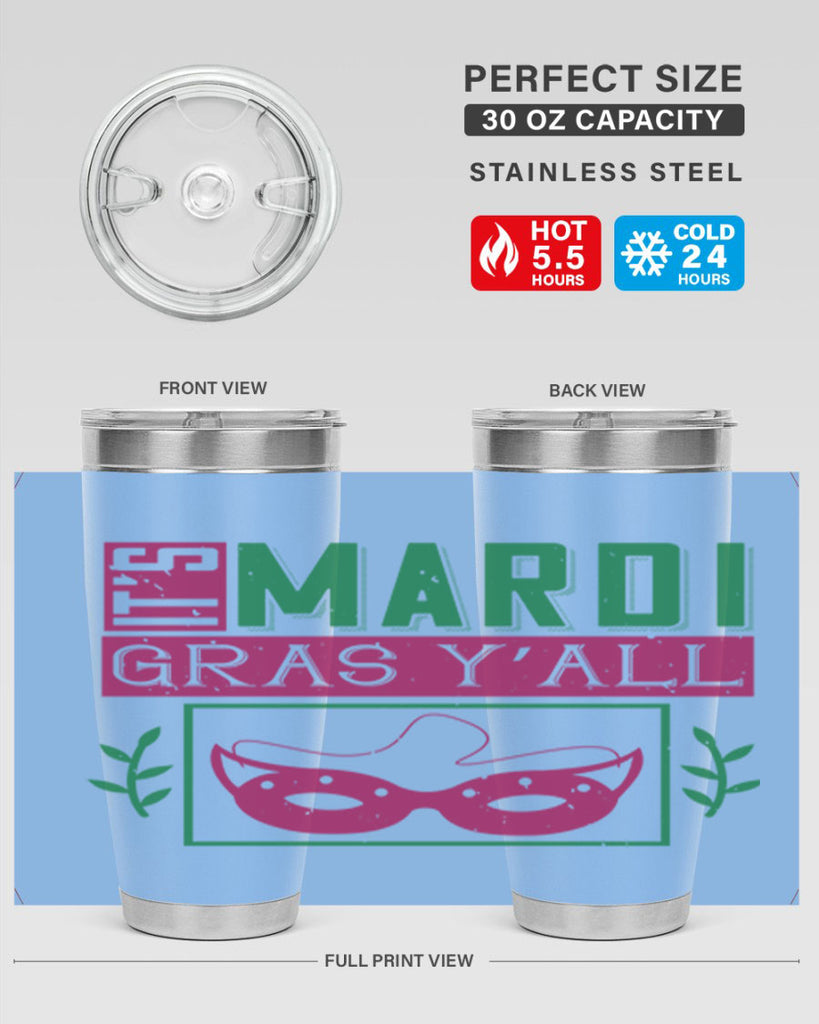 it’s mardi gras y’all 60#- mardi gras- Tumbler