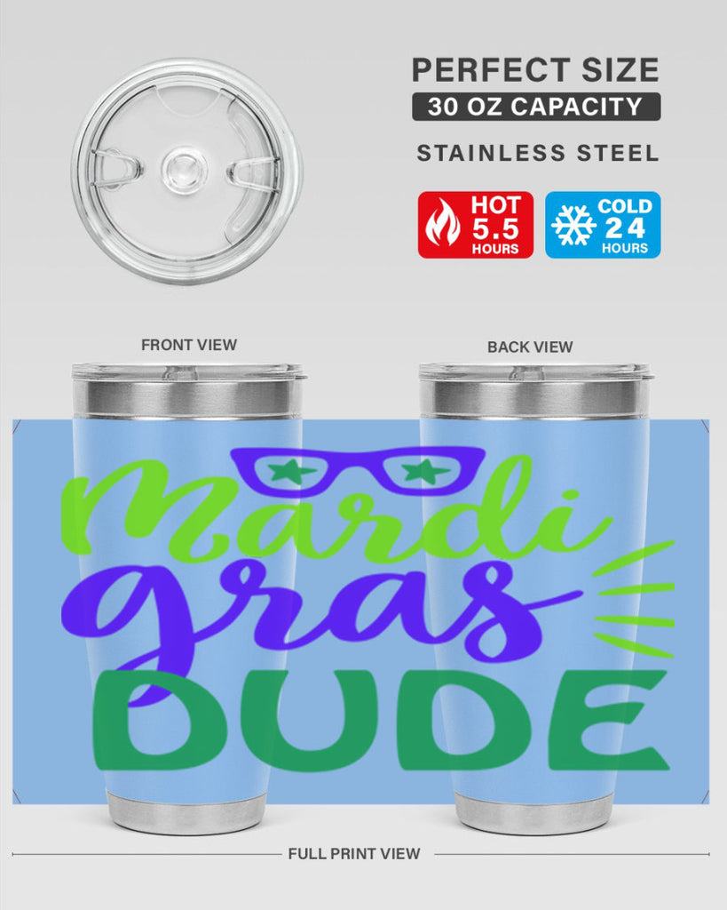 mardi gras dude 10#- mardi gras- Tumbler