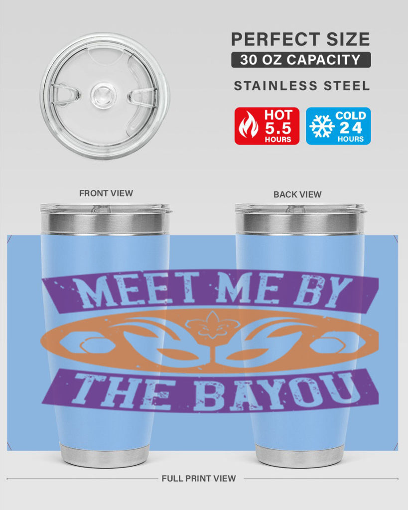 meet me by the bayou 45#- mardi gras- Tumbler