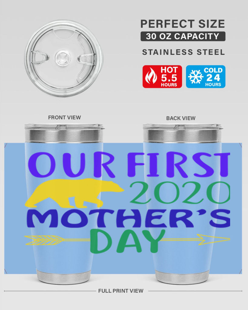 our first mothers day 4#- mardi gras- Tumbler