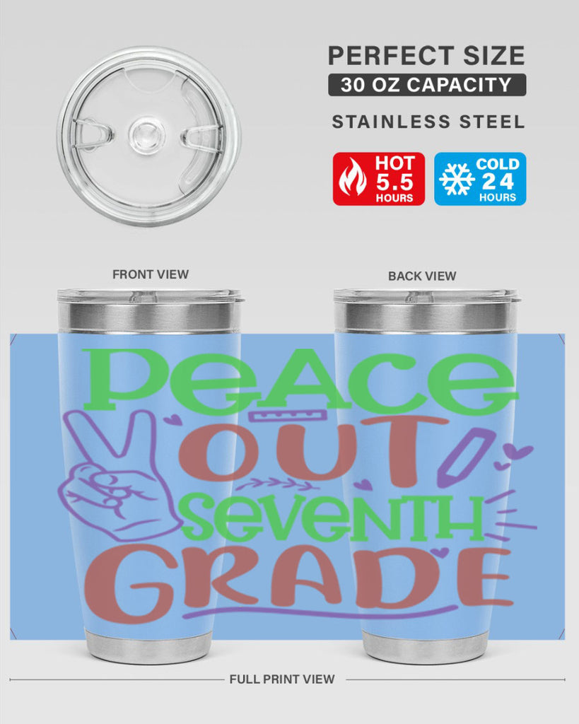 peace out 7th grade 2#- 7th grade- Tumbler