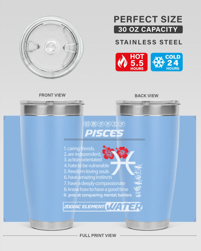 pisces 356#- zodiac- Tumbler