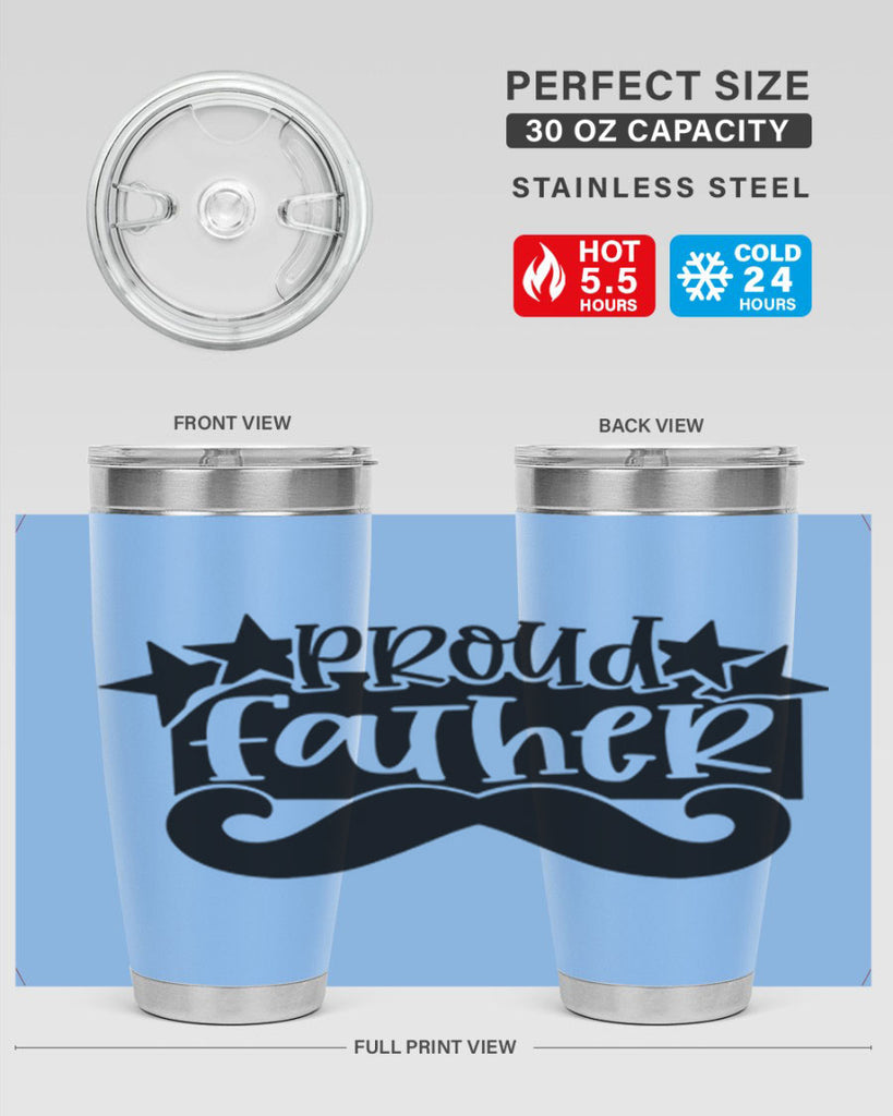 proud father 21#- fathers day- Tumbler