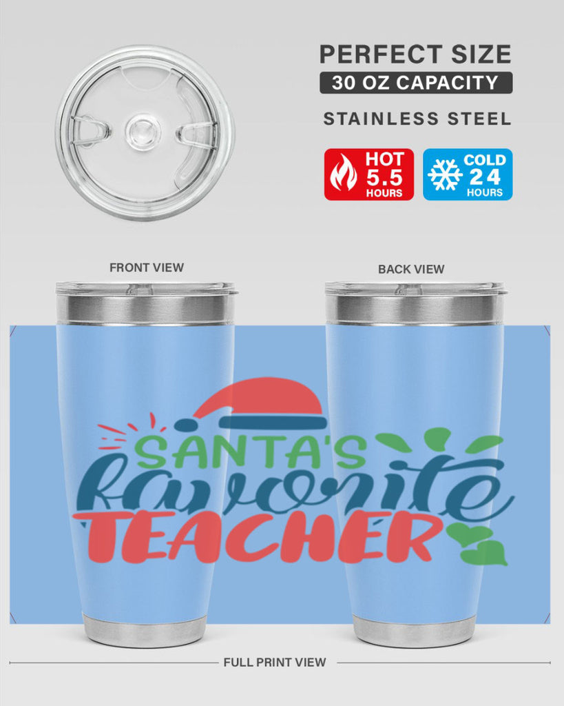 santas favorite teacher Style 151#- teacher- tumbler